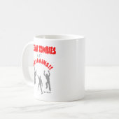ビーガンゾンビ食べーグラーイン! コーヒーマグカップ (正面左)