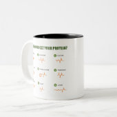 ビーガンタンパク質 ツートーンマグカップ (正面左)