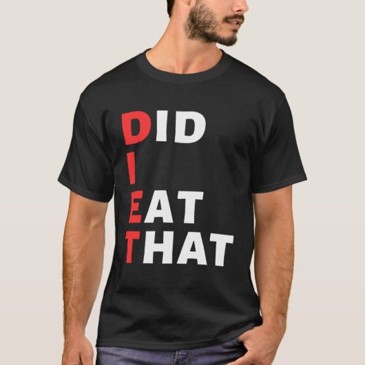 ビーガンダイエットだっ食べた Tシャツ (正面)
