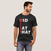 ビーガンダイエットだっ食べた Tシャツ (正面フル)
