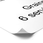 ビーガンダイエットピラミッドの図 ポスター (角)