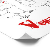 ビーガンチキンWラップのおもしろい引用文 ポスター (角)