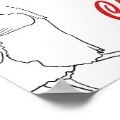 ビーガンチキンWラップの音楽おもしろい引用文 ポスター (角)