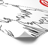 ビーガンチキンW音ラップの楽引用文ロスター ポスター (角)