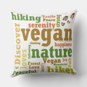 ビーガンハイカーハイキングセレニティ クッション (裏面)