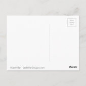 ビーガンハイカーハイキングワードクラウド ポストカード (裏面)