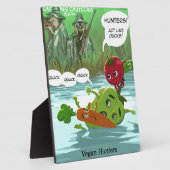 ビーガンハンターおもしろい フォトプラーク (側面)