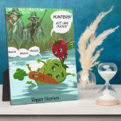 ビーガンハンターおもしろい フォトプラーク (側面)