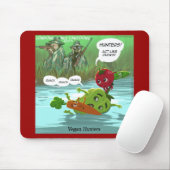 ビーガンハンターおもしろい マウスパッド (マウス)