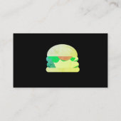 ビーガンハンバーガージョイントハブレストランビジネスカード 名刺 (裏面)