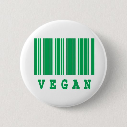 ビーガンバーコードデザイン 缶バッジ (正面)