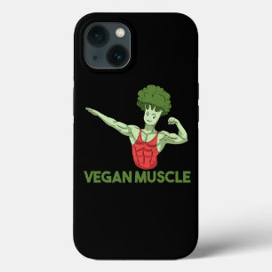 ビーガンパワーベジタリアン植物ブロッコリーボディビル iPhone 13ケース