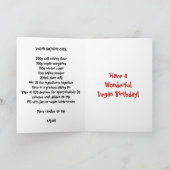 ビーガンパーティーハッピーバースデー カード (内部)