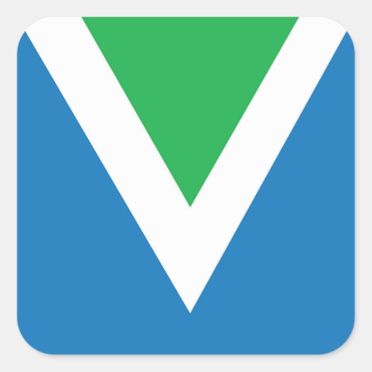 ビーガンフラグシール（6セット） スクエアシール (正面)