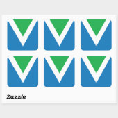 ビーガンフラグシール（6セット） スクエアシール (シート)