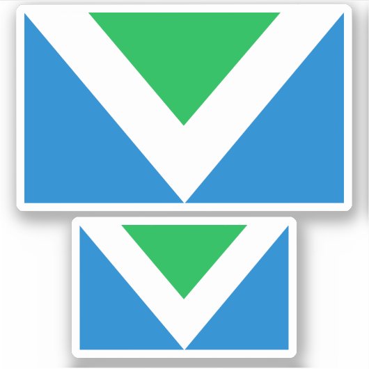 ビーガンフラグ シール (正面)