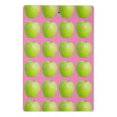 ビーガンフルーツ愛好家のためのベジタリアンアップルパターン ミニクリップボード (裏面)