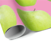 ビーガンフルーツ愛好家のためのベジタリアンアップルパターン ラッピングペーパー (ロールコーナー)