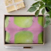 ビーガンフルーツ愛好家のためのベジタリアンアップルパターン 薄葉紙 (ギフト)