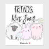 ビーガンフレンズフードファーム動物 シール (シート)