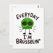 ビーガンブリュッセルスプラウト ポストカード (正面/裏面)