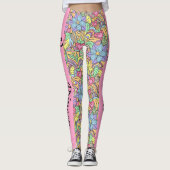 ビーガンプリンセスカラフルフローラ曼荼羅 レギンス (正面)