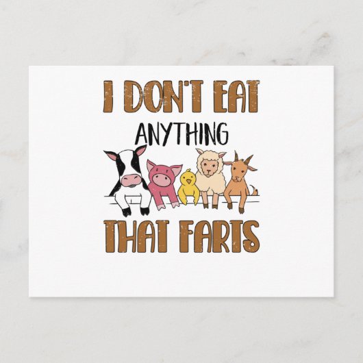 ビーガンベガニズムメアトロスビーガンライフ ポストカード (正面)