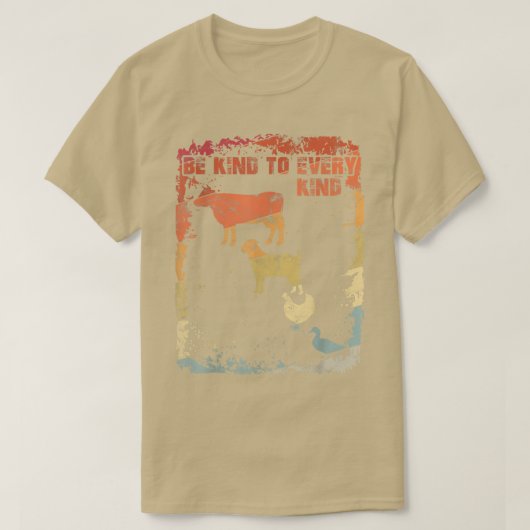 ビーガンベジタリアンあらゆる種類のギフトに優しい Tシャツ (デザイン正面)