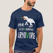 ビーガンベジタリアン回収肉食動物おもしろい Tシャツ (正面)