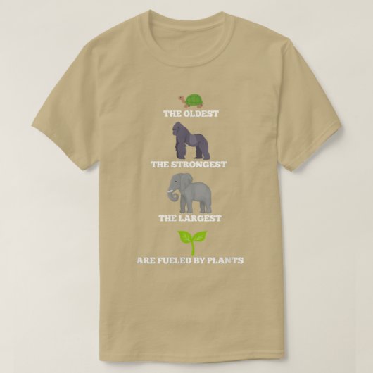 ビーガンベジタリアン最古の最強の燃料B Tシャツ (デザイン正面)