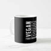 ビーガンベジタリアン野菜ベジビーガニスギフト コーヒーマグカップ (正面左)