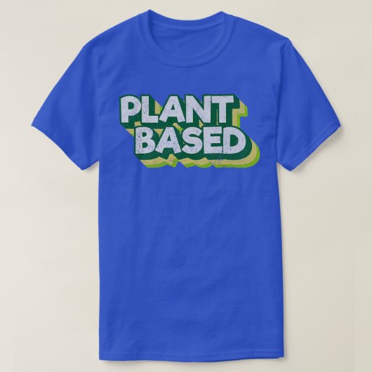 ビーガンベジタリアン食品ビーガン植物ベースのGreen Vin Tシャツ (デザイン正面)
