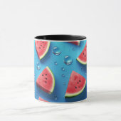 ビーガンマンガフルーツかわいいスイカのスライス マグカップ (中央)