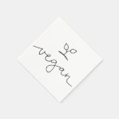 ビーガンミニマルカスタム背景色 スタンダードカクテルナプキン (角)