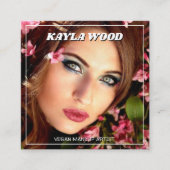 ビーガンメイクアップアーティストスクウェア スクエア名刺 (正面)