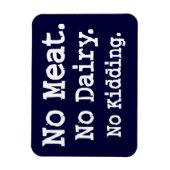 ビーガンメッセージと姿勢 マグネット (縦)