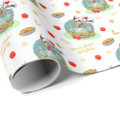 ビーガンメリークリスマスおもしろいトルコ ラッピングペーパー (ロールコーナー)