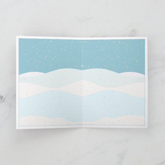 ビーガンメリークリスマスかわいい子豚とギフト カード (内部)