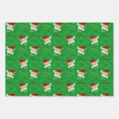 ビーガンメリークリスマス豆腐おもしろい引用文 ラッピングペーパーシート (正面3)