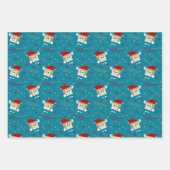 ビーガンメリークリスマス豆腐おもしろい引用文 ラッピングペーパーシート (正面2)