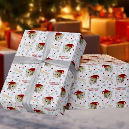 ビーガンメリークリスマス豆腐おもしろい引用文 ラッピングペーパー