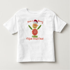 ビーガンメリークリスマス トドラーTシャツ