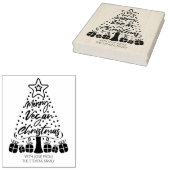 ビーガンメリークリスマス ラバースタンプ (押印)