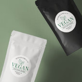 ビーガンモダンプラントベーカリー製品ラベル ラウンドシール