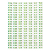 ビーガンライフスタイルパターングリーン テーブルクロス (正面)