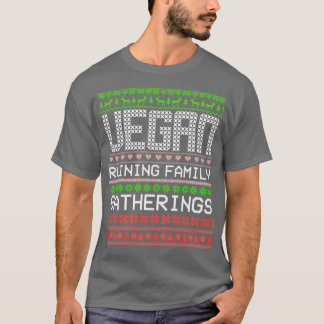 ビーガンルーニンファミリーギャザリングスビーガンクリスマス Tシャツ