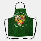 ビーガンレストランカフェかビストロオーナー。ビーガン エプロン (正面)
