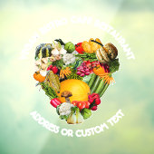 ビーガンレストランカフェ又はビストロオーナー ウィンドウサイン (シート3)