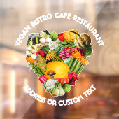 ビーガンレストランカフェ又はビストロオーナー ウィンドウサイン (シート2)