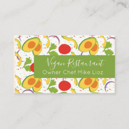 ビーガンレストランサラダパターン 名刺
